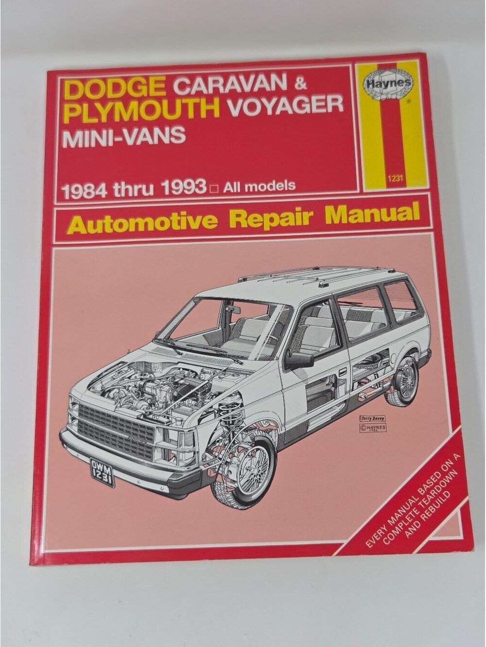 Haynes Dodge Caravan Plymouth Voyager 1984-1993 Repair Manual Book Guide